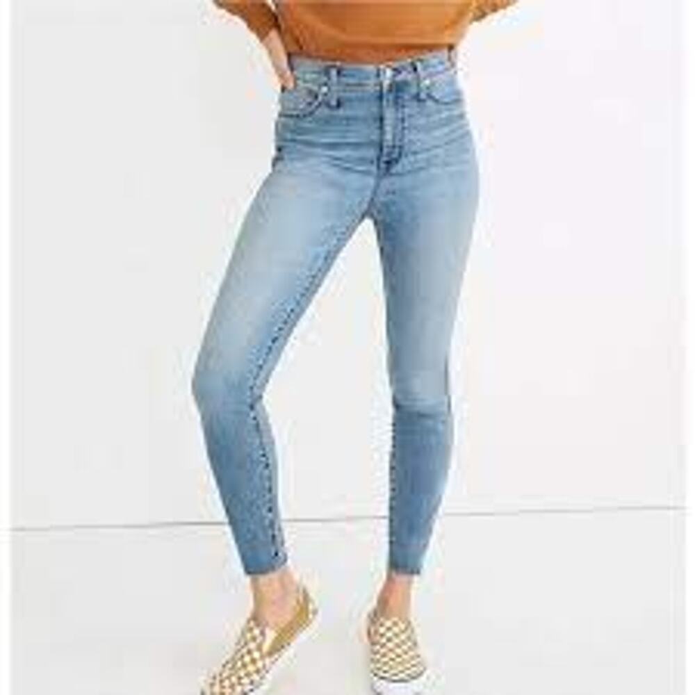 Madewell 10" High Rise Skinny Light Wash Jeans Size 23